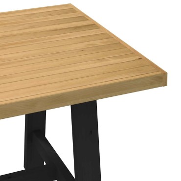 vidaXL Τραπεζαρία NOAIN με Πόδια σε Σχήμα Α 180x90x75cm από Μασίφ Ξύλο Πεύκου 1 τεμ.