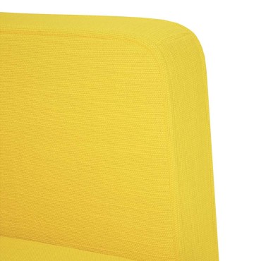 vidaXL Διθέσιος Καναπές Κίτρινος από Ύφασμα 124x67x74,5cm