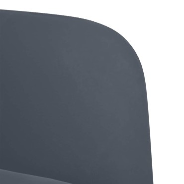 vidaXL Καναπές Διθέσιος Σκούρο Γκρι Βελούδος 124x68x74cm 1 τεμ.