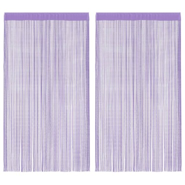 vidaXL Κουρτίνες με Κορδόνι 2 τεμ. Μωβ 100x250cm