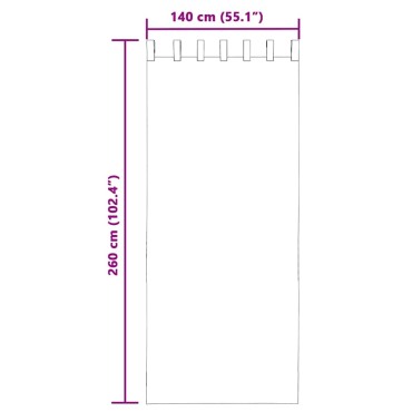 vidaXL Κουρτίνες Voile με Θήκη 2 τεμ., Πράσινο Μήλο