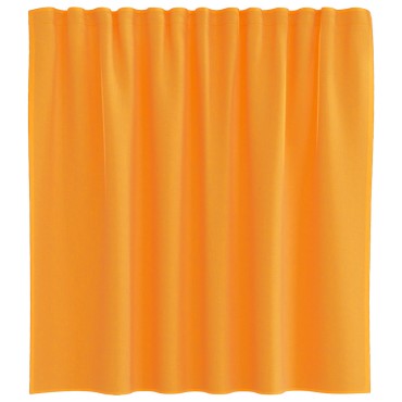 vidaXL Κουρτίνες Voile με Θηλιές 2 τεμ. Πορτοκαλί 140x140cm
