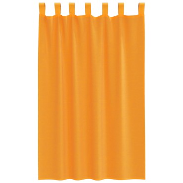 vidaXL Κουρτίνες Voile με Θηλιές 2 τεμ. Πορτοκαλί 140x175cm