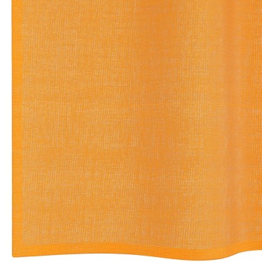 vidaXL Κουρτίνες Voile με Θηλιές 2 τεμ. Πορτοκαλί 140x175cm