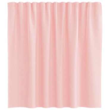 vidaXL Κουρτίνες Voile με Θηλιές 2 τεμ. Ροζ 140x140cm