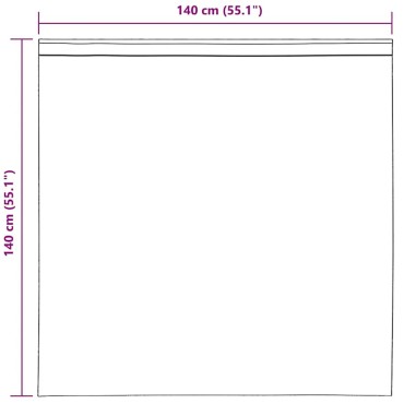 vidaXL Κουρτίνες Voile με Θηλιές 2 τεμ. Ροζ 140x140cm