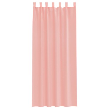 vidaXL Κουρτίνες Voile με Θηλιές 2 τεμ. Ροζ 140x260cm