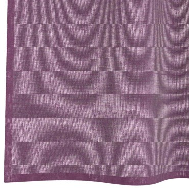 vidaXL Κουρτίνες Voile με Θηλιές 2 τεμ. Μωβ 140x175cm