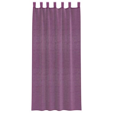 vidaXL Κουρτίνες Voile με Θηλιές 2 τεμ. Μωβ 140x225cm
