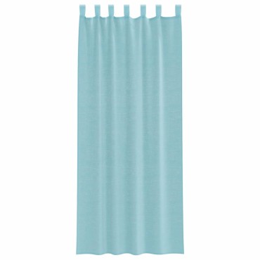 vidaXL Κουρτίνες Voile με Θηλιές 2 τεμ. Τυρκουάζ 140x260cm