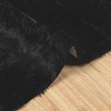 vidaXL Χαλί Shaggy με Ψηλό Πέλος «NAVARRA» Μαύρο 60x100cm Πολυεστέρας