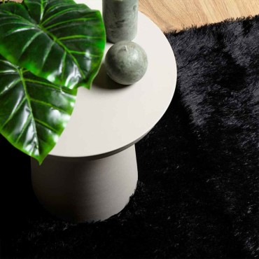vidaXL Χαλί Shaggy με Ψηλό Πέλος «NAVARRA» Μαύρο 60x100cm Πολυεστέρας