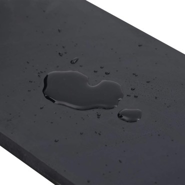 vidaXL Ελαστική Άκρη για Εκχιονιστικό Μαύρο 150x15x1 εκ.