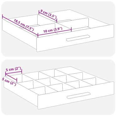 vidaXL Κουτί Κοσμημάτων 3 Επιπέδων Λευκό 23x20,5x14 εκ.