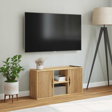 vidaXL Έπιπλο Τηλεόρασης «ODDA» 79x24x40cm από Μασίφ Ξύλο Πεύκου