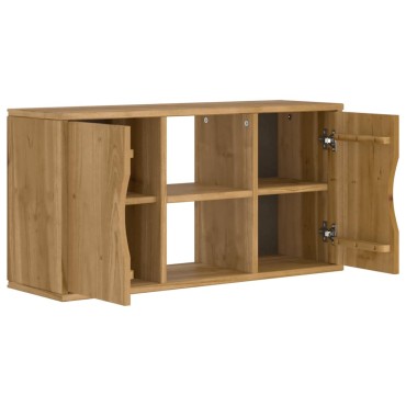 vidaXL Έπιπλο Τηλεόρασης «ODDA» 79x24x40cm από Μασίφ Ξύλο Πεύκου