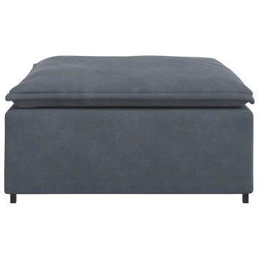 vidaXL Υποπόδιο Καναπέ Σκούρο Γκρι 100 x 100 x 48 εκ.