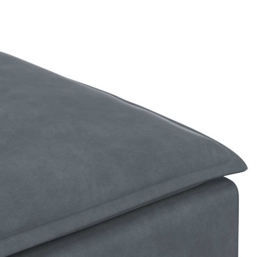 vidaXL Υποπόδιο Καναπέ Σκούρο Γκρι 100 x 100 x 48 εκ.