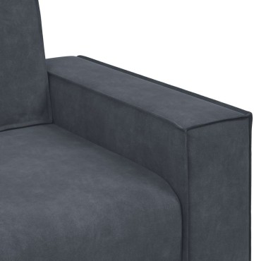 vidaXL Διθέσιος Καναπές Σκούρο Γκρι 160x78x84cm Βελούδο