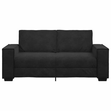 vidaXL Διθέσιος Καναπές Μαύρος Βελούδινος 180x78x84cm