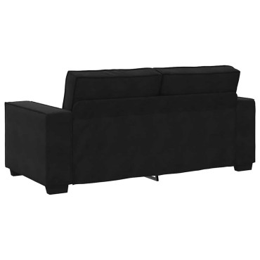 vidaXL Διθέσιος Καναπές Μαύρος Βελούδινος 180x78x84cm