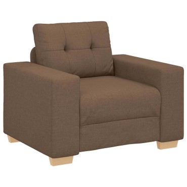 vidaXL Πολυθρόνα Καφέ 100x78x80cm Ύφασμα 1 τεμ. Γωνιακός