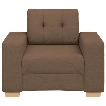 vidaXL Πολυθρόνα Καφέ 100x78x80cm Ύφασμα 1 τεμ. Γωνιακός