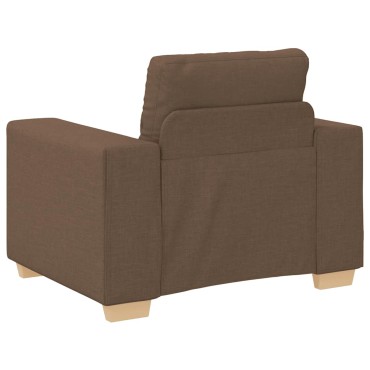 vidaXL Πολυθρόνα Καφέ 100x78x80cm Ύφασμα 1 τεμ. Γωνιακός