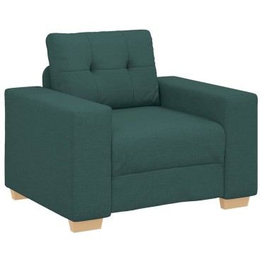 vidaXL Πολυθρόνα-Καναπέ Σκούρο Πράσινο 100x78x80cm Ύφασμα 1 τεμ. Γωνιακός