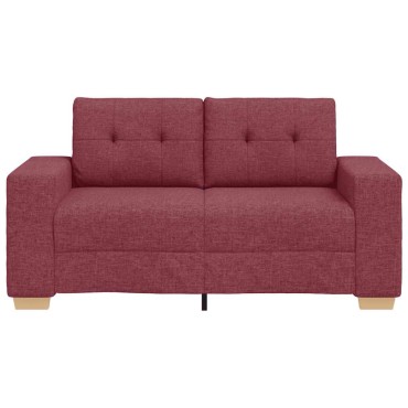 vidaXL Καναπές Διθέσιος Κόκκινος 160x77x82cm Ύφασμα 1 τεμ.