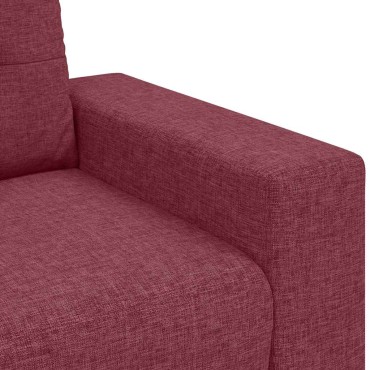 vidaXL Καναπές Διθέσιος Κόκκινος 160x77x82cm Ύφασμα 1 τεμ.