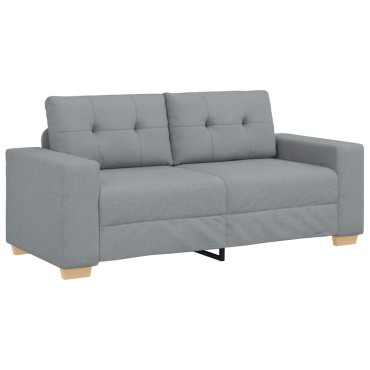 vidaXL Καναπές-Διθέσιος Ανοιχτό Γκρι 180x77x82cm Ύφασμα