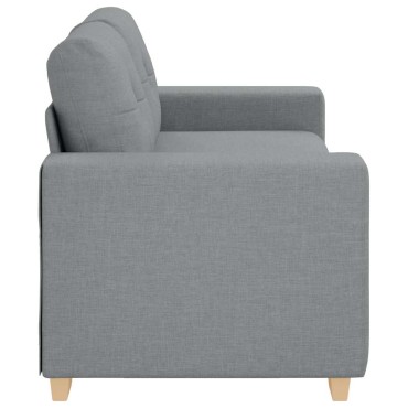 vidaXL Καναπές-Διθέσιος Ανοιχτό Γκρι 180x77x82cm Ύφασμα