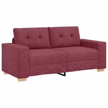 vidaXL Καναπές Διθέσιος Κόκκινος 180x77x82cm Ύφασμα 1 τεμ.
