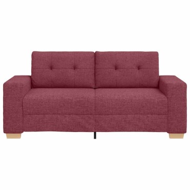 vidaXL Καναπές Διθέσιος Κόκκινος 180x77x82cm Ύφασμα 1 τεμ.