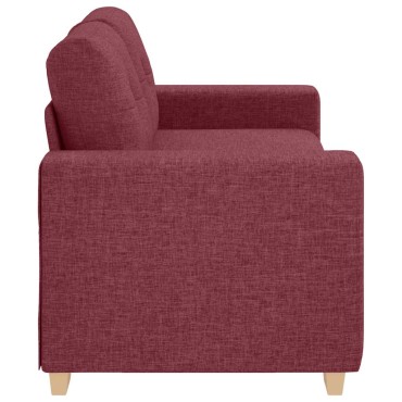 vidaXL Καναπές Διθέσιος Κόκκινος 180x77x82cm Ύφασμα 1 τεμ.