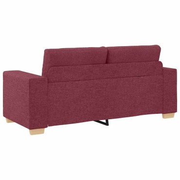 vidaXL Καναπές Διθέσιος Κόκκινος 180x77x82cm Ύφασμα 1 τεμ.