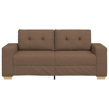 vidaXL Καναπές Διθέσιος Καφέ 180x77x82cm Ύφασμα 1 τεμ.