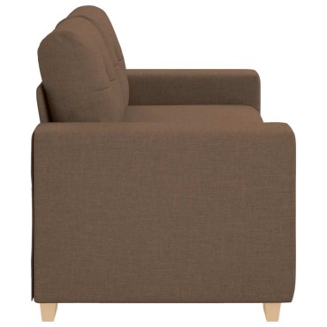 vidaXL Καναπές Διθέσιος Καφέ 180x77x82cm Ύφασμα 1 τεμ.