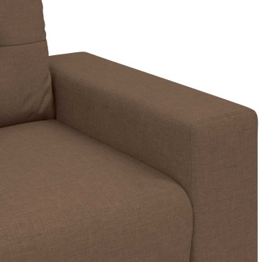 vidaXL Καναπές Διθέσιος Καφέ 180x77x82cm Ύφασμα 1 τεμ.
