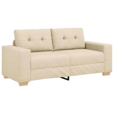 vidaXL Διθέσιος Καναπές-Διάδρομος Κρεμ 180x77x82cm Ύφασμα