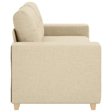 vidaXL Διθέσιος Καναπές-Διάδρομος Κρεμ 180x77x82cm Ύφασμα