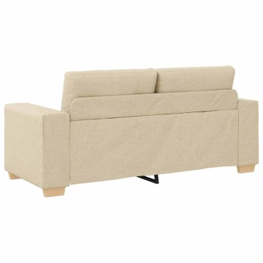 vidaXL Διθέσιος Καναπές-Διάδρομος Κρεμ 180x77x82cm Ύφασμα