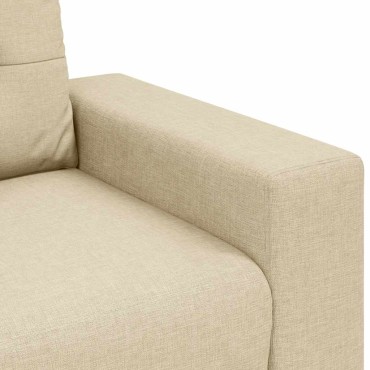 vidaXL Διθέσιος Καναπές-Διάδρομος Κρεμ 180x77x82cm Ύφασμα