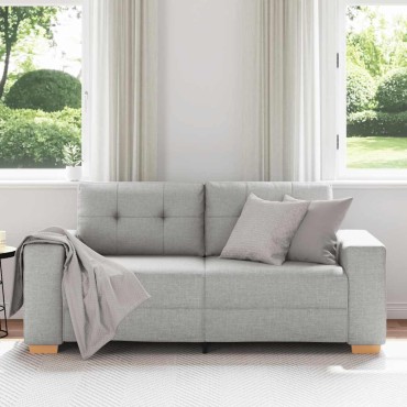 vidaXL Διθέσιος Καναπές Cloud Γκρι 180x77x82cm Υφασμάτινος