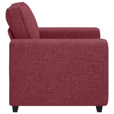 vidaXL Πολυθρόνα-Καναπέ Κόκκινη 100x77x82cm Ύφασμα 1 τεμ. Γωνιακός