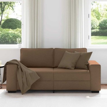 vidaXL Διθέσιος Καναπές Καφέ 180x77x82cm Ύφασμα