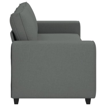 vidaXL Τριθέσιος Καναπές Σκούρο Γκρι 220x77x82cm Ύφασμα