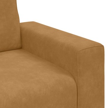 vidaXL Πολυθρόνα Καφέ Βελούδινη 100x77x82cm 1 τεμ. Γωνιακός