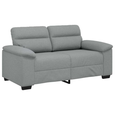vidaXL Διθέσιος Καναπές Ανοιχτό Γκρι 160x81x84cm Ύφασμα
